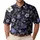 Indigo Blue Floral Vine Motif For Evening Garden Dates, Beach Trips And Resort Wear Men Men's Polo Shirt - 1
