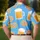 Oktoberfest Beer Mugs And Pretzels For Brewery Celebrations And Bavarian Festival Fans Men's Polo Shirt - 5