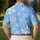 Powder Blue Geometric Snowflakes For Christmas Winter Holiday Wear For Men And Women Men's Polo Shirt - 5