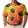 Black Paw Marks On Rainbow Sunset For Colorful Casual Outfits And Pet Lovers Everyday Men's Polo Shirt - 1