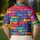 Colorful Graffiti Brick Wall Streetwear Style For Music Festivals And Urban Art Fans Men's Polo Shirt - 5