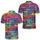 Colorful Graffiti Brick Wall Streetwear Style For Music Festivals And Urban Art Fans Men's Polo Shirt - 2