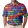 Colorful Graffiti Brick Wall Streetwear Style For Music Festivals And Urban Art Fans Men's Polo Shirt - 1