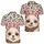 Smiling Puppy Pink Bow Leopard Spot Fashion For Casual Dates And Everyday Dog Lovers Men's Polo Shirt - 2