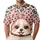 Smiling Puppy Pink Bow Leopard Spot Fashion For Casual Dates And Everyday Dog Lovers Men's Polo Shirt - 1