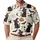Black Cat Ghost Pumpkin Halloween Motifs for Costume Parties and Spooky Season Wear Men's Polo Shirt - 1