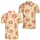 Coral Red Chinese Lanterns for Lunar New Year Parties and Festive Everyday Style Men's Polo Shirt - 2
