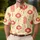 Coral Red Chinese Lanterns for Lunar New Year Parties and Festive Everyday Style Men's Polo Shirt - 4