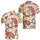 Asian Plum Blossom Songbird Fans For Spring Garden Events And Elegant Everyday Wear Men's Polo Shirt - 2