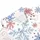 Cranberry Blue Snowflakes for Winter Holiday Gatherings and Festive Casual Outfits Men's Polo Shirt - 6