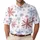 Cranberry Blue Snowflakes for Winter Holiday Gatherings and Festive Casual Outfits Men's Polo Shirt - 1