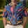 Stained Glass Cat Mosaic Art Nouveau Wear for Colorful Summer Outings and Cat Lovers Men's Polo Shirt - 4