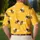 Golden Yellow Honeybee Motif for Summer Travel, Garden Parties, and Casual Weekend Wear Men's Polo Shirt - 5