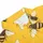 Golden Yellow Honeybee Motif for Summer Travel, Garden Parties, and Casual Weekend Wear Men's Polo Shirt - 6