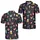 Colorful Cocktail Glasses And Bar Icons For Nightlife Parties And Evening Lounge Wear Men's Polo Shirt - 2