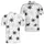 Abstract Charcoal Starbursts for Minimalist Streetwear and Casual Weekend Outfits Men's Polo Shirt - 2