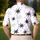 Abstract Charcoal Starbursts for Minimalist Streetwear and Casual Weekend Outfits Men's Polo Shirt - 5