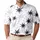 Abstract Charcoal Starbursts for Minimalist Streetwear and Casual Weekend Outfits Men's Polo Shirt - 1