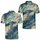 Teal Ivory Abstract Feather Waves For Coastal Vacations Golf And Resort Wear Men Men's Polo Shirt - 2