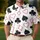 Red And Black Card Suits Casino Night Party Golf Tennis Casual Wear For Men Summer Men's Polo Shirt - 4