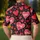 Red Love Hearts On Jet Black For Valentine's Day Dates And Romantic Casual Outfits Men's Polo Shirt - 5
