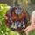 Chestnut Draft Horse Stained Glass Autumn Leaves Decor for Equestrian Home Lovers Stained Glass Suncatcher - 2
