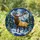 Bull Elk Stained Glass Winter Mountain Window Decor For Rustic Cabin Nature Lovers Home Stained Glass Suncatcher - 1