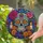 Day Of The Dead Sugar Skull Stained Glass Window Decor For Halloween Home Memorials Stained Glass Suncatcher - 2