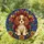 Stained Glass Spaniel Puppy With Autumn Flowers Cozy Window Gift For Dog Lovers Stained Glass Suncatcher - 1