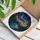 Aurora Mountain Lake Stained Glass Window Accent for Cozy Cabins and Nature Lovers Stained Glass Suncatcher - 4