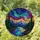 Aurora Mountain Lake Stained Glass Window Accent for Cozy Cabins and Nature Lovers Stained Glass Suncatcher - 1
