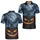 Glowing Jack O Lantern Moon Bats Graveyard Halloween Party Costume For Men Men's Polo Shirt - 2