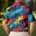 Neon Graffiti Brick Wall Street Art For Urban Festivals, Concerts And Nightlife Fans Men's Polo Shirt - 5