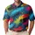 Neon Graffiti Brick Wall Street Art For Urban Festivals, Concerts And Nightlife Fans Men's Polo Shirt - 1