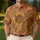 Vintage Monstera Palm Leaves For Beach Vacations, Resort Wear And Casual Dates For Men Men's Polo Shirt - 4