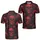 Crimson Gothic Skull Lattice For Halloween Concert Nights And Alternative Style Men's Polo Shirt - 2