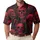 Crimson Gothic Skull Lattice For Halloween Concert Nights And Alternative Style Men's Polo Shirt - 1
