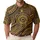 Black And Gold Geometric Medallion Motif For Resort Wear, Parties, And Evening Outings Men's Polo Shirt - 1