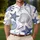 Navy Starfish And Seashell Coastal Marine Motifs For Beach Vacation Resort Wear Men Men's Polo Shirt - 4