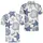 Navy Starfish And Seashell Coastal Marine Motifs For Beach Vacation Resort Wear Men Men's Polo Shirt - 2