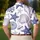 Navy Starfish And Seashell Coastal Marine Motifs For Beach Vacation Resort Wear Men Men's Polo Shirt - 5