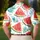 Watermelon Wedges And Pineapple Crowns For Beach Vacations And Summer Party Wear Men's Polo Shirt - 5