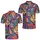 Colorful Abstract Cat Faces For Beach Getaways And Art Loving Cat Style Enthusiasts Men's Polo Shirt - 2