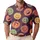 Colorful Smiley Faces for Fun Retro Casual Outfits, Summer Parties, and Gift Giving Men's Polo Shirt - 1