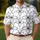 Black Botanical Trellis Floral Resort Style For Beach Dates And Summer Travel Men's Polo Shirt - 4