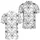 Black Botanical Trellis Floral Resort Style For Beach Dates And Summer Travel Men's Polo Shirt - 2