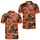 Witch Cats, Brooms And Jack O Lanterns For Halloween Parties And Spooky Fall Outings Men's Polo Shirt - 2