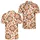 Mid Century Autumn Floral Botanical Motif For Retro Casual Wear Men's Polo Shirt - 2