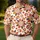 Mid Century Autumn Floral Botanical Motif For Retro Casual Wear Men's Polo Shirt - 4