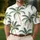 Green Coconut Palm Leaves For Resort Vacation Travel And Coastal Golf Wear For Men Men's Polo Shirt - 4